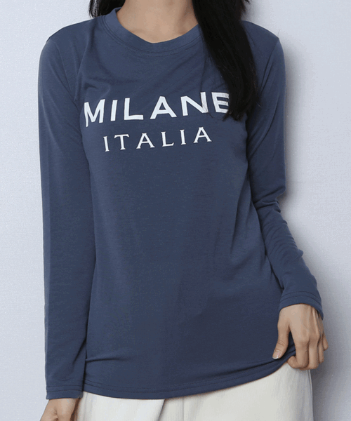 (1+1할인 얇기모) 밀라노 기모 긴팔 티셔츠
